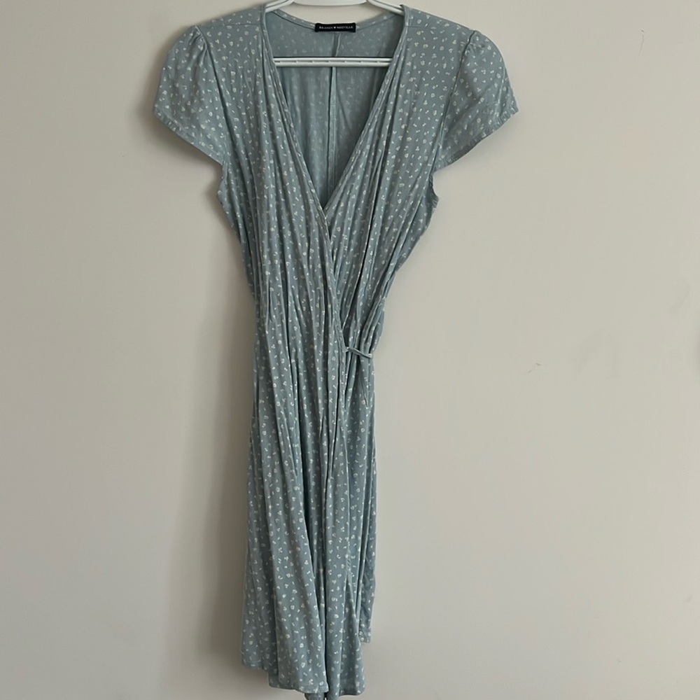 Brandy Melville blue wrap dress